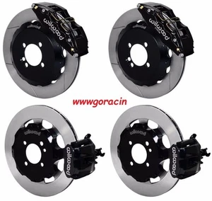 WILWOOD DISC BRAKE KIT,MINI-COOPER,13"/11.75" Slotted ROTORS,BLACK CALIPERS - Picture 1 of 5