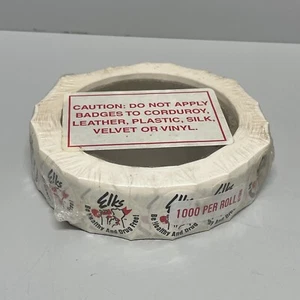 BPOE Elks Lodge Stickers  - Be Healthy And Drug Free - Roll of 1” Stickers - Picture 1 of 6