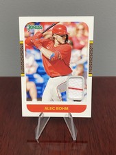 2021 Panini Donruss Retro 1987 Materials Jersey Relic Alec Bohm 87M-AB Rookie RC