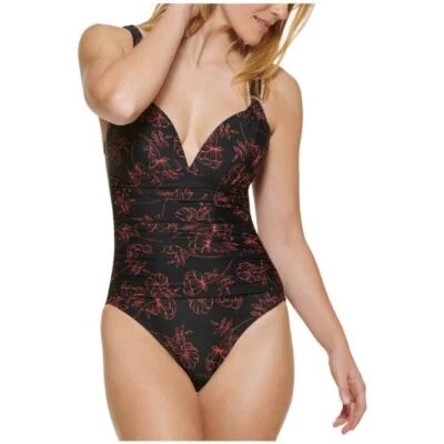 Traje de baño Calvin Klein nuevo con etiquetas sobre el hombro moldeado copa Mio de una pieza talla 8 Foto 1 de 4