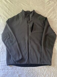 5.11 Tactical Sweater Mens 2XL Gray Full Zip Knit Fleece Mock Neck Jacket