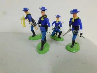 Swoppits Elastolin 7th Cavalry 3 pulgadas de alto x4 V. RARO SS Foto 1 de 2