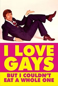 I Love Gays But I Couldn'T Come Un Todo Una Acero Divertido Imán de Nevera (DM) - Picture 1 of 1