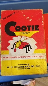 Vintage 1949 The Game of Cootie By W. H. Schaper Plastic Games Incomplete - Picture 1 of 2