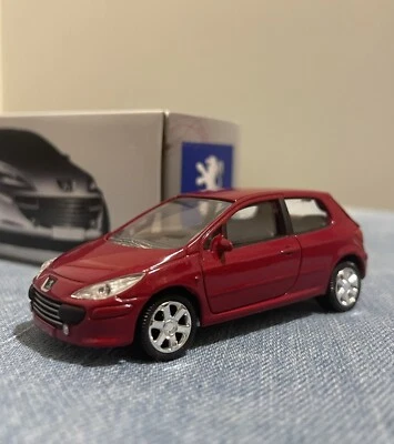 Modellino Norev Peugeot 307 3 inches 1/64 1:64 Telaio Metallo Nuova IN Scatola - Immagine 1 di 4