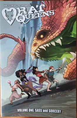 Rat Queens Volume One: Sass and Sorcery TPB Paperback Graphic Novel - Image 1 of 2