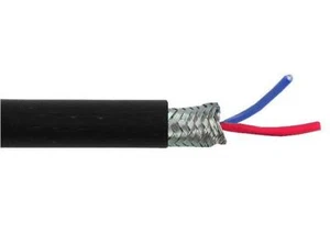 7-1-2C 2-Core Screened Cable, 0.1mm, Black, 100m - MP002343 - Picture 1 of 1