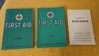 Red Cross First Aid Books Paperback 1957 1973 Lot (2) + Supplement Vintage