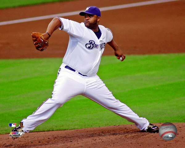 C.C. Sabathia Milwaukee Brewers Fully Licensed 8 X 10 Photo AAKH130 - Image 1 of 1