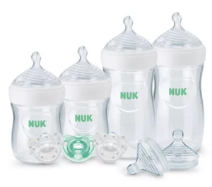 NUK Simply Natural Bottle with SafeTemp 9 Piece Gift Set - Picture 1 of 8