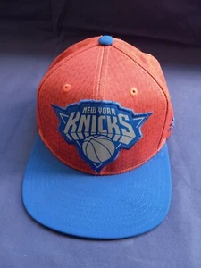 New York Knicks Official Team Adidas Headwear Cap Hat Blue Orange - Picture 1 of 3