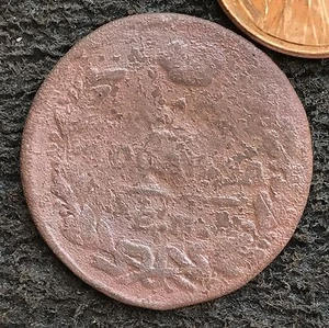 1 Kopeck 1828 OLD RUSSIAN IMPERIAL COIN. ORIGINAL Копейка Nikolay I 1826-55 - Picture 1 of 3