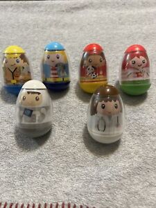 Weebles Wobble Toys Vintage Lot Of 6 Collectible Hasbro Playskool