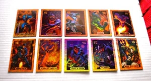 Juego de inserciones de persecución BRONZE HOLOFOIL - 10 cartas - Obras maestras de Marvel 1994 - Imagen 1 de 1