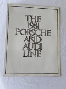 1981 PORSCHE AND AUDI LINE - Dealer Brochure Foldout - Picture 1 of 4