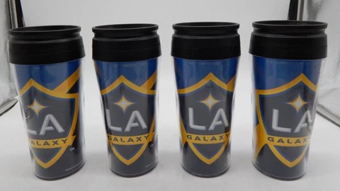 Lot of 4 Los Angeles LA Galaxy Soccer Mug Cup MLS Soccer Futball 2011 Cover