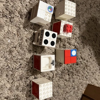 Piezas de cocina Lego caseras vintage años 70 - Estufa - Fregadero - Armarios - Cajones Foto 1 de 4