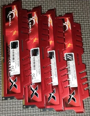 G.Skill RipjawsX 16GB Kit (4x4GB) PC3-12800 DDR3 1600MHz RAM F3-12800CL9Q-16GBXL - Image 1 of 4