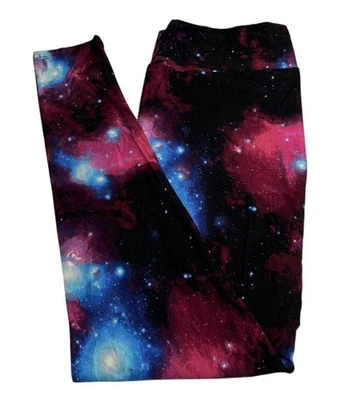 LuLaRoe Leggings TC2 Tall Curvy 2 Unicorn Space GALAXY NEBULA Celestial Stars - Image 1 of 4