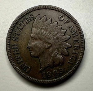 1909 INDIAN HEAD CENT T8 - Picture 1 of 2
