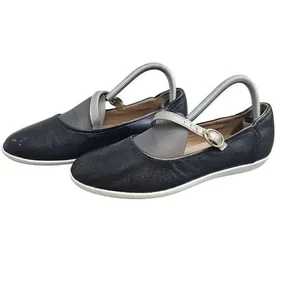 Clarks Damenschuhe Größe 8 schwarz Mary Jane flache flache gepolsterte weiche Komfort 26117195 - Bild 1 von 7