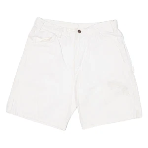 DICKIES Womens Jorts Shorts White M W30 - Picture 1 of 6