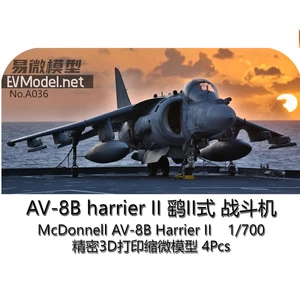 3D Druck 1/700 British AV-8B Harrier II Carrier-based Fighter unbemalt 4/Stk - Bild 1 von 1