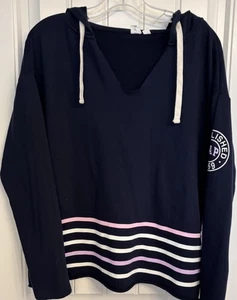 GAP Size Small Long Sleeve Hooded Sweatshirt With Stripes - Picture 1 of 7