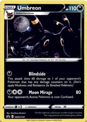 Umbreon SWSH129 SWSH: Sword & Shield Promo Cards Holo - Image 1 of 2
