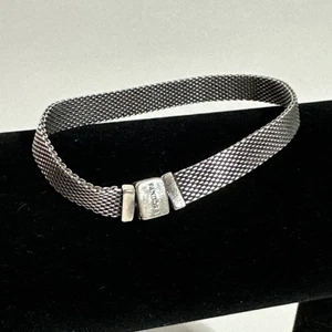 Pandora Reflexions  Sterling Silver Mesh Bracelet 6.5 - Picture 1 of 5