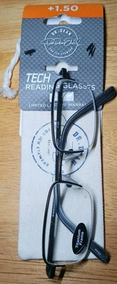 Gafas de lectura Dr. Dean Edell +1,5 aumento nuevas con estuche Foto 1 de 2