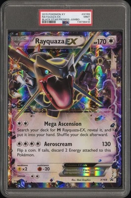 2015 POKEMON XY BLACK STAR PROMOS TAG #XY69 RAYQUAZA EX PSA 9 - Image 1 of 2