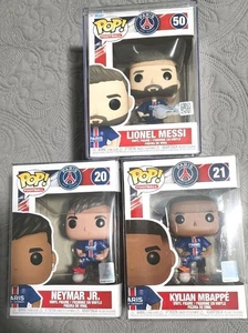 Lote 3 Funko Pop! Fútbol: Paris Saint-Germain (PSG) LIONEL MESSI Neymar Jr Mbappé - Imagen 1 de 8