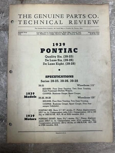 Original 1939 Pontiac Technical Review, Series 5 - Picture 1 of 3