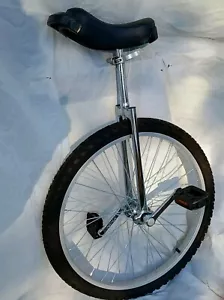 24" Einrad verstärktes Stahlrohr verstellbarer Sitz Aluminun Rad. Kaum benutzt - Bild 1 von 7