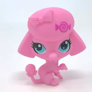 Littlest Pet Shop Dog Pink Poodle #3326 Blue Eyes Puppy LPS AUTHENTIC - Picture 1 of 6