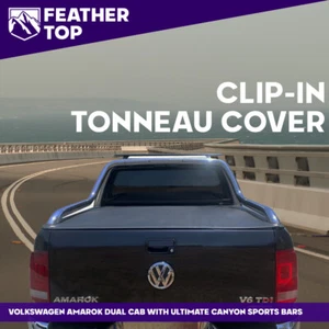 Feathertop Clip In Soft Tonneau Cover for Volkswagen Amarok Dual Cab 2011-Apr 23 - Picture 1 of 11