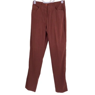 Pantalones de vestir para mujer Adrienne Vittadini granate oscuro 10 Foto 1 de 3