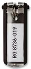 Key Clip Black Pk6 Security Key Cabinets And Storage   1957 01