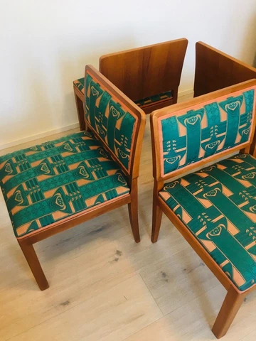 Set of 4 Vintage Dining Chairs Cover