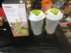 Home Basics Salad To Go Conrainer Set Of 2 - Picture 1 of 3