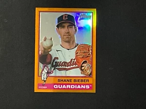 2025 TOPPS HERITAGE SHANE BIEBER 477 /25 ORANGE SSP RARE HTF HIGH NUMBER - Picture 1 of 2