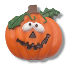 Vintage Halloween Jack O' Lantern Crooked Smile Brooch Pin