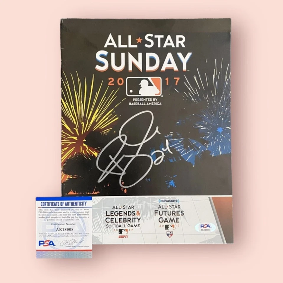 Ryan McMahon Signed Autographed 2017 Futures Game Program Rockies PSA Yankees - Image 1 of 1