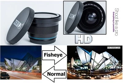 Super Wide HD Fisheye Lens For Samsung HMX-S15BN HMX-S15 - Image 1 of 4
