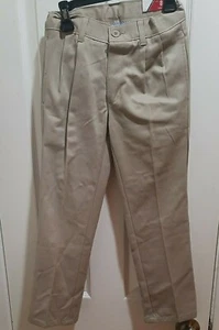 Boys IZOD Khaki Uniform/Casual Pleated Tough Cotton Pants 6-8 Reg 10 Husky - Picture 1 of 9