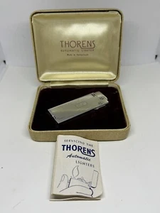 Vintage Swiss Thorens Vedette Automatic petrol lighter W Case & Manual - Picture 1 of 11