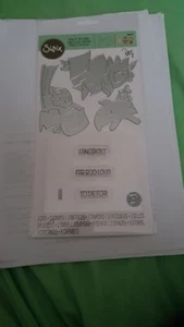 Juego de 3 estampillas Sizzix Thinlits con sellos - Spooky Friends 666315 Pete Hughes - Imagen 1 de 2