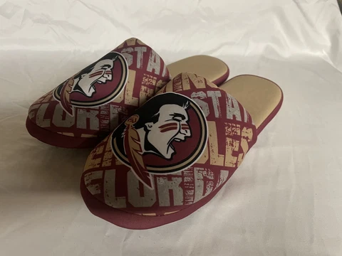 FSU  Florida State University Seminoles Men’s Medium Size 9-10 Slippers Cover