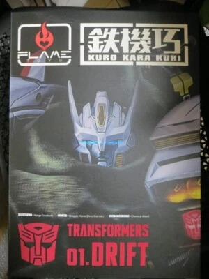 Transformers Kuro Kara Kuri #01 DRIFT BY FLAME TOYS  Action Figure USED F/S JPN - Image 1 of 4